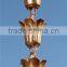 Copper Rain Chain With Flower Design Cup For Garden Decor And Gutter