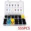 555pcs Auto Fasten Plastics Auto Fastener Mud Flaps Pushes Automobiles Interior Clip Door Trim Clip