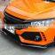 hot sale Japan car big body kits for Honda civic spoiler front lip rear bumper