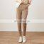 Women Casual Cashmere Straight Loose Cropped Pants