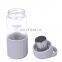 Eco-friendly 500ML portable borosilicate glass bottle with anti-scalding ring