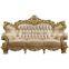 Luxury Brown Royal Style Living Room Furniture Classic Sofas Loveset Leather Chesterfield Sofa Set