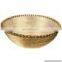 gold serving metal bowl