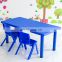 Plastic nice looking 8 seats design plate table and chair for school kids