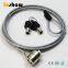 Inshow Plastic coating anti-theft laptop steel cable lock