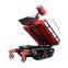 rubber pedrail fruit garden scissor lift transporter