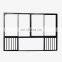 exterior aluminum sliding window and sliding window with inside grill