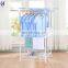 Manufacturer short rail Portable coat clothes dryer rack on wheels