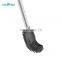 Fashion TPR Toilet Brush Holder Powder Coating Matt Stainless Steel Toilet Brush Rubber Bristle