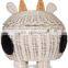 High Quality Cow Rattan Storage Basket With Lid Decorative Woven Ki's Toy basket Wholesale Supplier