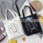 Custom Print Shape Logo Bolsa De Cotton Crossbody Messenger Bag Double Pouch Shoulder Cross Body Tote Bag