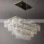 Marignan Four-Tier Rectangular Crystal Industrial Chandelier  For Living Room Hotel Ceiling Home Decor Hang Lighting