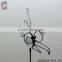 Garden decor stakes with metal black birds decorations