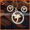 Stainless steel dragonfly fashion jewelry set 2015