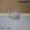 180ml ribbed empty glass vases for flowers wide mouth