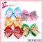 China Yiwu wholesale hair bows ribbon garland bow,elegant tie bow with alligator clip