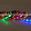 Fashional Colorful led lights pet collars, shining nylon pet necklace