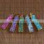 JF6824 hot sale natural crystal quartz druzy connector druzy pendants