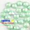 8mm Chrysolite acrylic hot fix pearl, flat-back artificial Plastic ABS materila pearl