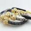 Lion python leather bracelet for mens bracelet best bracelet