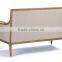 elegant solid wood hand carving recliner sofa