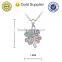 wholesale women temperamental fashion crystal ballerina pendant necklace