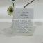 lace wedding invitation cards with white ribbon &lace