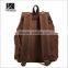 Best selling fashion retro canvas backpack/canvas drawstring backpack bag