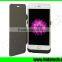 Wholesale 10000mah mobile phone backup battery case for iPhone 6 Plus with flip leather cover