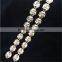 Fashion french rhinestone chain metal clothing trim