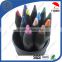 3.5 Inches 12PCS Black Wood Color Pencils with Sharpener