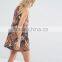 New Look Modern Customized Design Smock Dress With Print Clothing Women