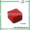Crimson red velvet ring gift diamond box
