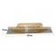 680mm Plastering trowel with Silver Blue Wooden Handle , Cement Trowel