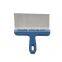 200mm Stainless Steel Blade black or blue color Plastic Handle Scraper putty knife European Standard Tools
