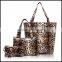 2015 new winter fashion bag three cap mother bag and bag manufacturers selling Leopard