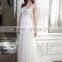 Popular Sale Chiffon Dress Patterns Cowl Neck Ankle Length Wedding Dresses