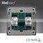 2015 China Hot Sale Wholesaler Wallpad Luxury Wall Light Switch Panel Telephone Double TEL Socket