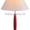 New design elegant contracted decorative red wooden holder table lamp