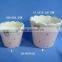 Oval shaped dolomite flowerpot wholesale