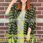 Cashmere knit fringe scarf wholesale