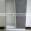 metal clothes cabinet,grey with door and drawers