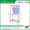 2015 hot sell NSF 2 layer chrome living room wire clothing shelf rack (YB-WS041)