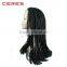 2016 hottest style 100% Japanese fiber lace front synthetic wig, kinky marley big braid wig