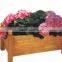 Weather resistant outdoor flower pot wooden planter box