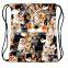2016 In stock wholesale halloween Cotton drawstring bag