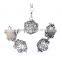 Crystal Aromatherapy Essential Oil with Light Ball Diffuser Necklace Locket Pendant