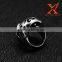 In Stock 2016 Fashion Punk Alien Skull Rings Man 316L Stainless Steel Fashion Jewelry