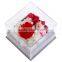 OEM design clear acrylic rose display case