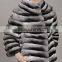 wholesale price chinchilla rex rabbit fur coat